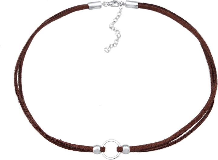 Actual product image Elli Circle (Faux leather, 925 sterling silver, No stone, 36 cm)