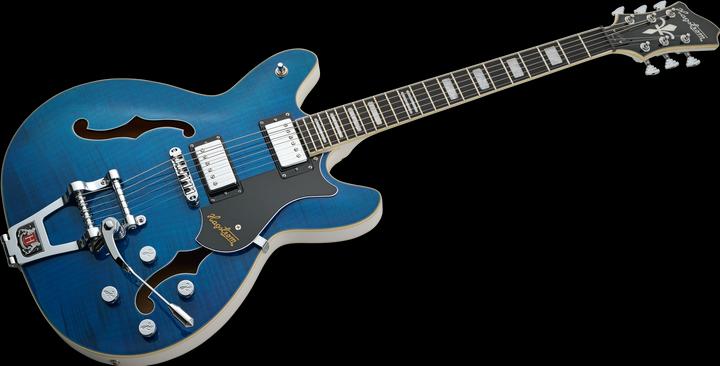 Image du produit Hagstrom Guitare électrique, Tremar Viking Deluxe, Cloudy Seas (Guitare électrique)