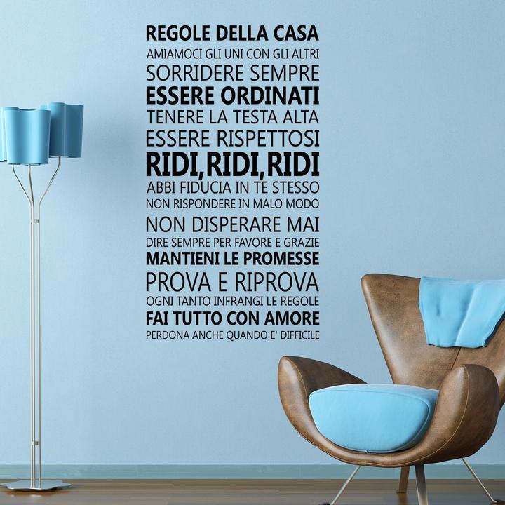 Immagine prodotto Walplus Citazioni sulla famiglia italiana (120 x 60)