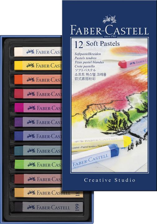 Image du produit Faber-Castell Pastels doux STUDIO (Multicolore, 12 x)