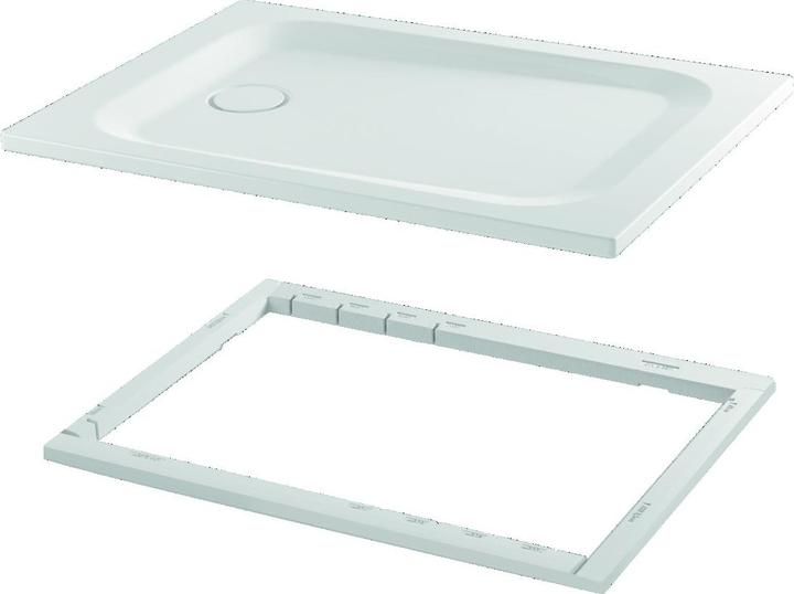 Actual product image Bette Ultra rectangular shower tray with minimum tub support 1200x900x35mm, with anti-slip Pro, 1260