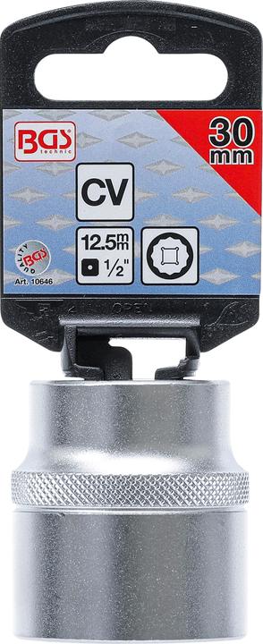 Produktbild BGS Steckschlüssel-Einsatz Zwölfkant Antrieb Innenvierkant 12,5 mm (1/2") SW 30 mm (30 mm)