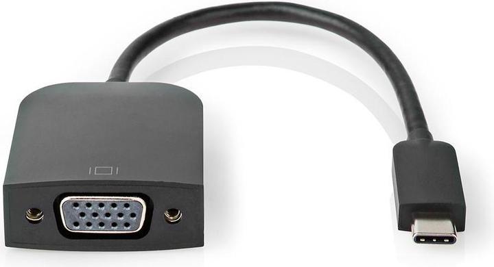 Produktbild Nedis USB Adapter USB 3.2 Gen 1 USB-CT Male VGA Female 5 Gbps 0.20 m Round Nickel Plated PVC Black P (USB, 20 cm)