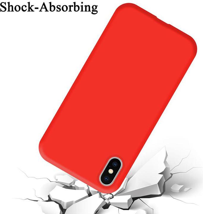 Actual product image Cadorabo TPU Liquid Silicone Case Cover (Apple iPhone X)