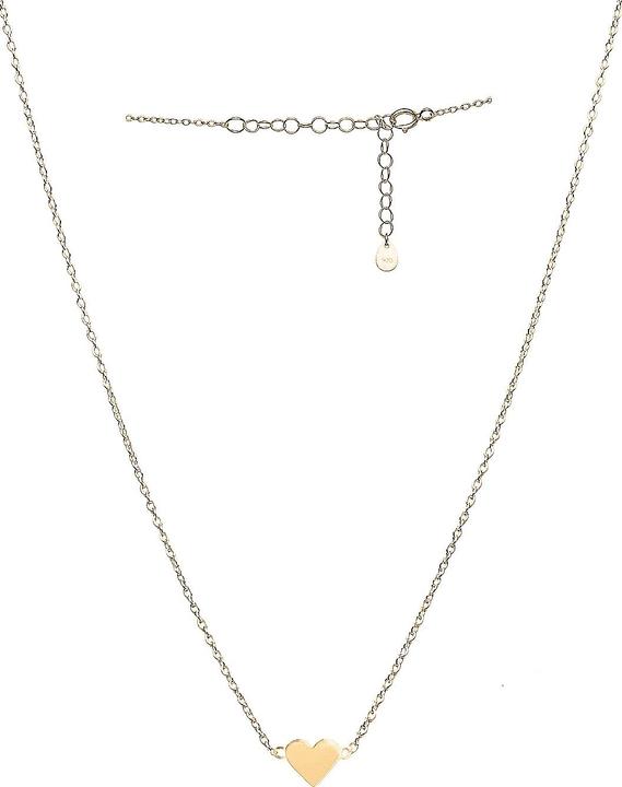 Produktbild Leyda Herzkette Herz (Silber 925 1 Mikron Gelb Vergoldet 18k, 18.5 cm)