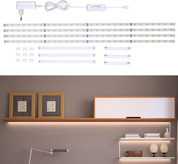 Immagine prodotto B.K.Licht Set di illuminazione a LED, 2m, 112xLED, bianco (200 cm, Interno)
