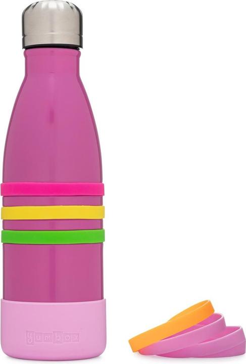 Image du produit Yumbox - Bouteille d'eau en acier inoxydable triple isolation 420ml - Pacific Pink avec bouchon en acier (0.42 l)