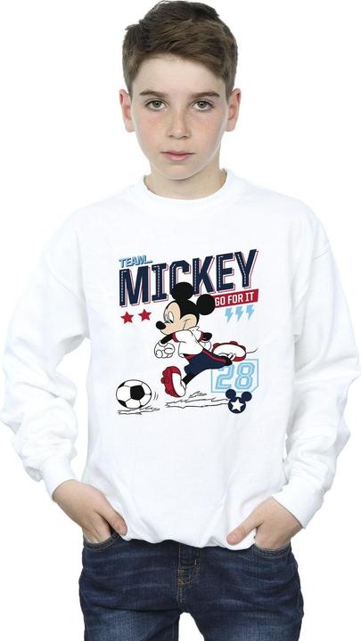 Actual product image Disney Boys Mickey Mouse Team Mickey Football Sweatshirt (140, 146)