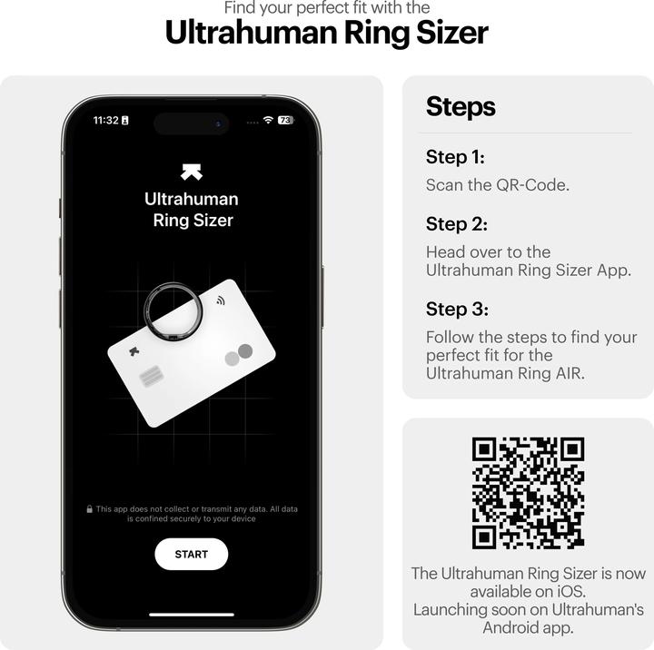 Produktbild Ultrahuman Ring Air (9, Raw Titanium)