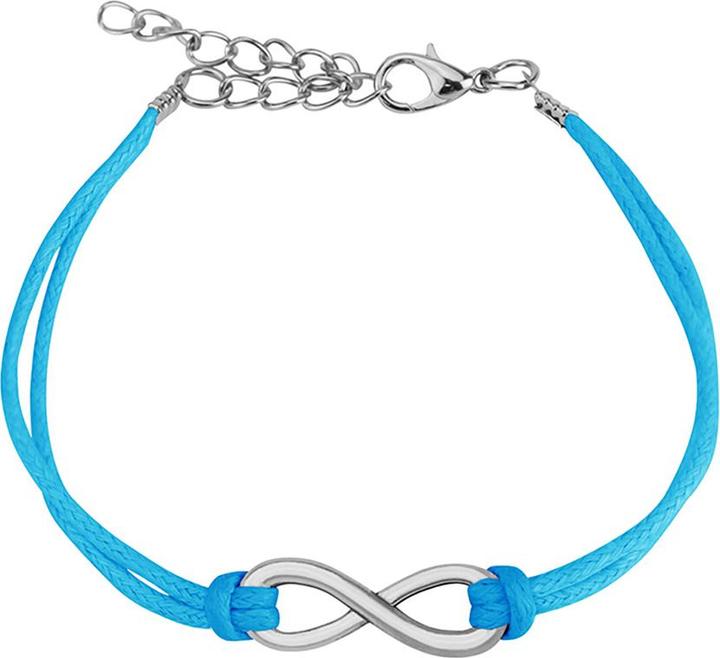 Produktbild Star Piercing Kunstlederarmband blau Unendlich (Kunstleder, ohne Messing)
