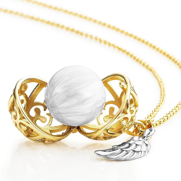 Actual product image Engelsrufer Singing ball with wing (Brass, 925 silver, 45 cm)