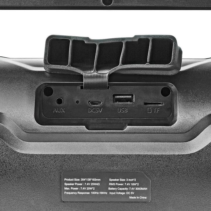 Actual product image Nedis Party SPBB310BK (6 h, Electrical connection)