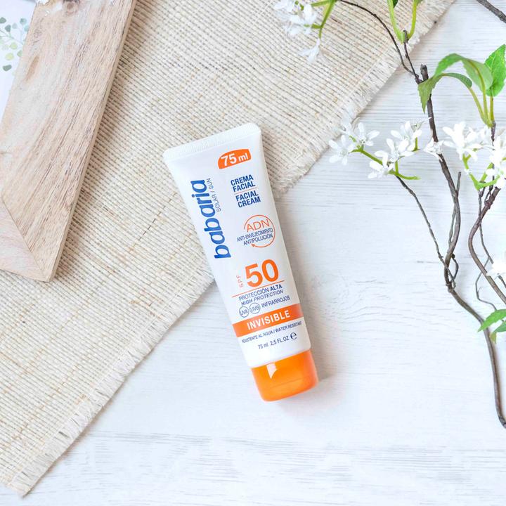 Produktbild Babaria SOLAR ADN crema solar facial aloe vera SPF50 75 ml (Sonnencreme Gesicht, SPF 50, 75 ml)