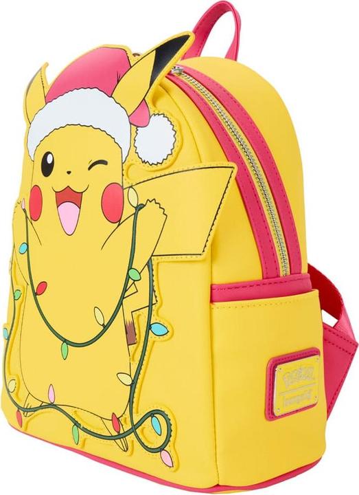 Actual product image Loungefly Pokemon by mini backpack Holiday Pikachu