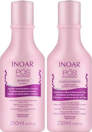 Produktbild Inoar Duo POS Progress Shampoo and Conditioner Kit 250ml (500 ml, Flüssiges Shampoo)