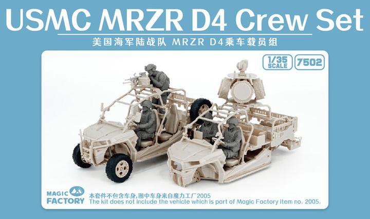 Immagine prodotto Magic Factory 1/35 USMC MRZR D4 Set equipaggio (resina)