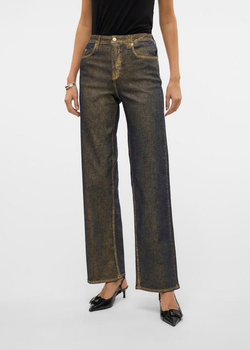 Actual product image Vero Moda VMTESSA Hohe Taille Weiter Beinschnitt Jeans Weit geschnitten (W28/L32)