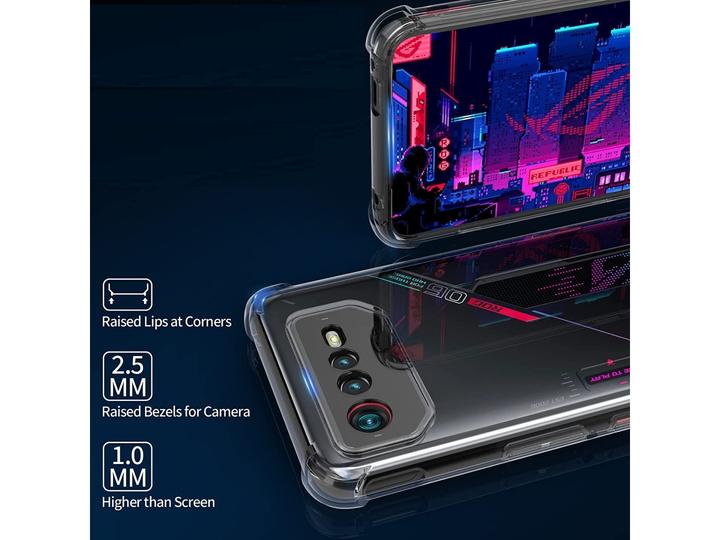 Image du produit Screenguard Housse Asus ROG Phone 6 Pro Crystal Soft Airbag Bumper (Asus ROG Phone 6 Pro)