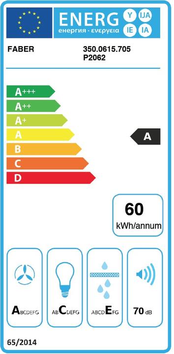 Energy Label C-AIR KL A 90 (Ceiling hood)