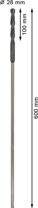 Immagine prodotto Bosch Professional Zubehör Punta per installazione PRO Wood HSS, 14 x 100 x 600 mm (14 mm)