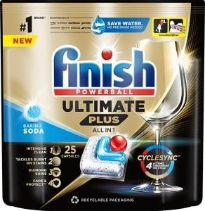 Productafbeelding Finish Afwasdoppen Baking Soda 25st (Tabs, 25 x)
