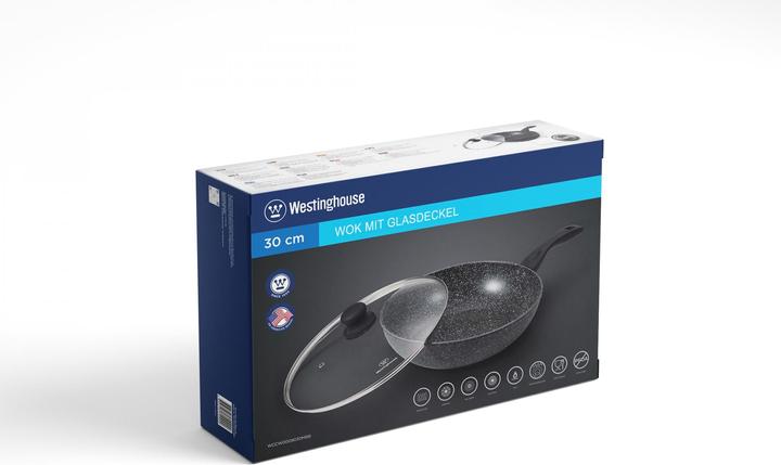 Actual product image Westinghouse Black Marble Wok Pan (30 cm, Wok, Aluminium)