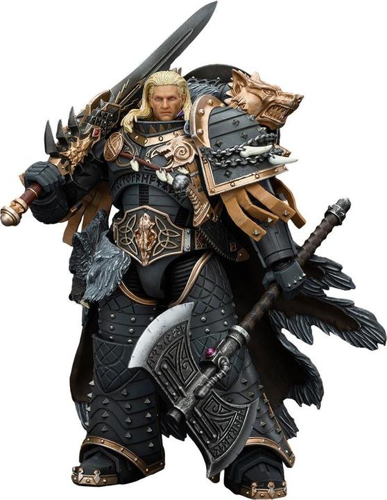 Produktbild Joy Toy Warhammer The Horus Heresy Actionfigur 1/18 Space Wolves Leman Russ Primarch of the VIth Legion 12 c