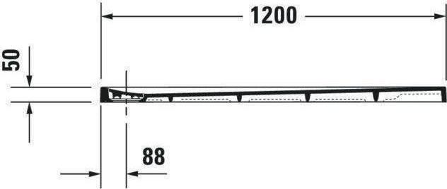 Actual product image Duravit Rectangular shower tray STONETTO 1200x1000x50mm white