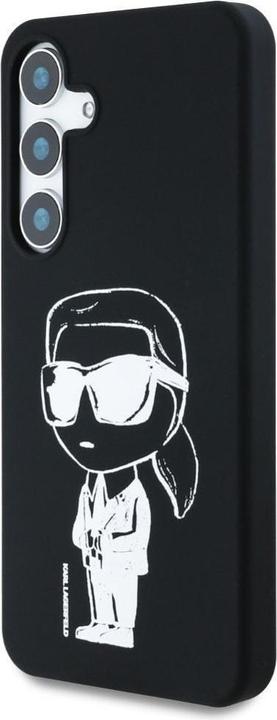 Image du produit Karl Lagerfeld Etui Silicone Graffiti Ikonik Printed Logo MagSafe Samsung Galaxy S25 czarny (Samsung Galaxy S25)