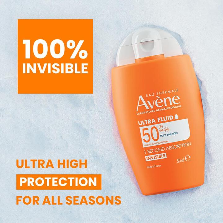 Produktbild Avène Ultra Fluid Invisible (Sonnencreme Gesicht, SPF 50, 50 ml, 68 g)