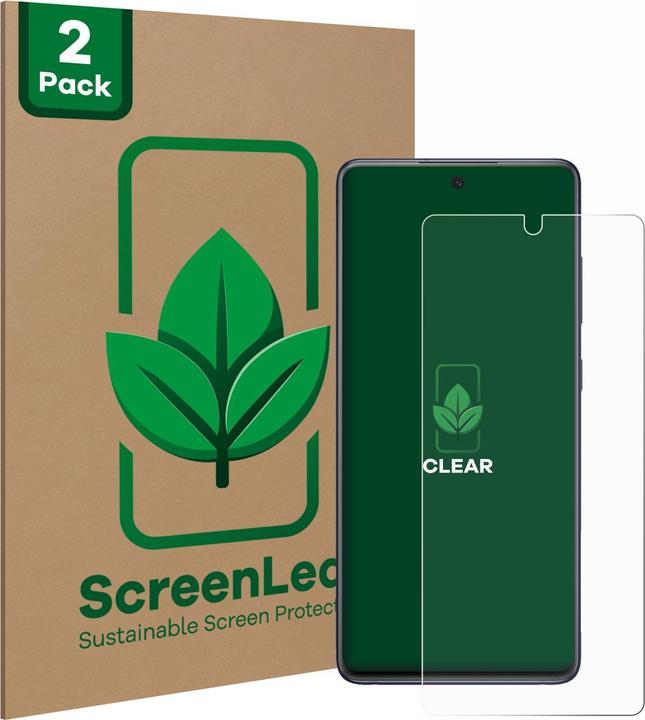 Actual product image ScreenLeaf Protective film sustainable screen protector screen protector film clear transparent (2 Piece, Samsung Galaxy S20 FE 5G)