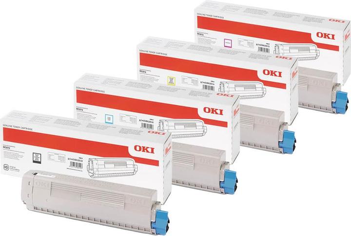 Produktbild OKI Original MC873 SET Set mit allen vier Farben (M, BK, C, Y)