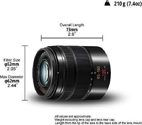 Image du produit Panasonic 45-150mm f/4.0-5.6 ASPH. Méga O.I.S. (Micro Four Thirds, Micro Four Thirds)