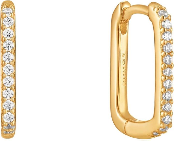 Actual product image Ania Haie Earrings Glam Oval Hoop 925 Sterling Silver (925 silver)