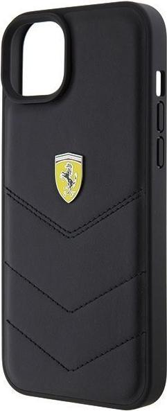 Image du produit Ferrari FEHCP15MRDUK iPhone 15 Plus 6.7" czarny/black hardcase Quilted Metal Logo (Apple iPhone 14 Plus, Apple iPhone 15 Plus)