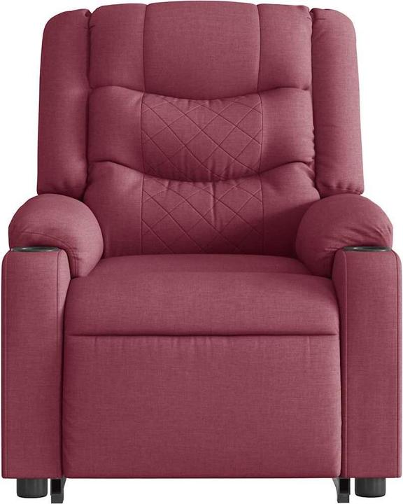 Produktbild VidaXL Massagesessel mit Aufstehhilfe Weinrot Stoff