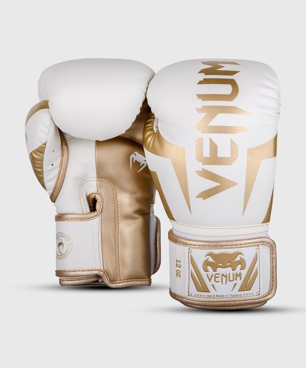 Produktbild Venum Elite Boxhandschuhe Weiss/ Gold (8 OZ)
