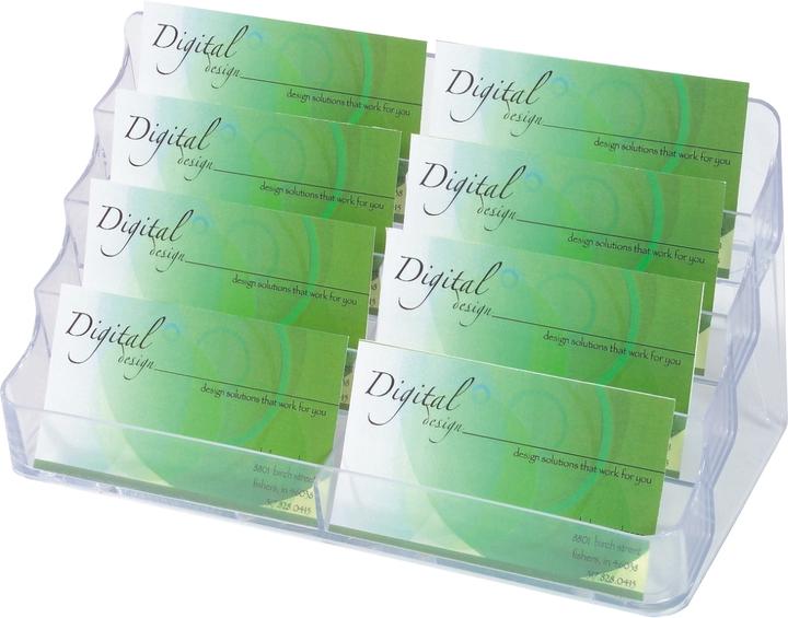 Produktbild Deflecto ® Visitenkartenständer nicht gefüllt 400 Karten Polystyrol transparent