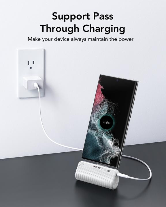 Image du produit Peter Jäckel SKROSS Banque d'alimentation RELOAD Power Stand 5000 PD Blanc (5000 mAh, 20 W, 18.50 Wh)
