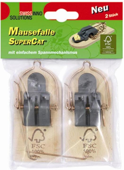 Produktbild Super Cat Holz-Mausefalle Set