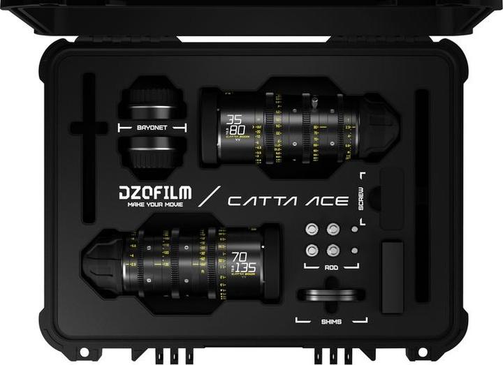 Produktbild Dzofilm Catta Ace Zoom 2-Lens Kit (35-80/70-135 T2.9) Black (L-Mount, C-Mount, Vollformat)