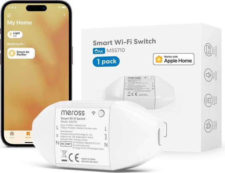 Image du produit Meross Commutateur Wi-Fi intelligent