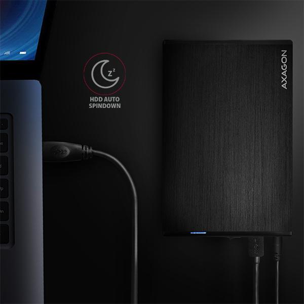 Produktbild Axagon EE35-XA3 - HDD-Gehäuse - 3.5 Zoll - SATA - Serial ATA II - Serial ATA III - 5 Gb (3.5")