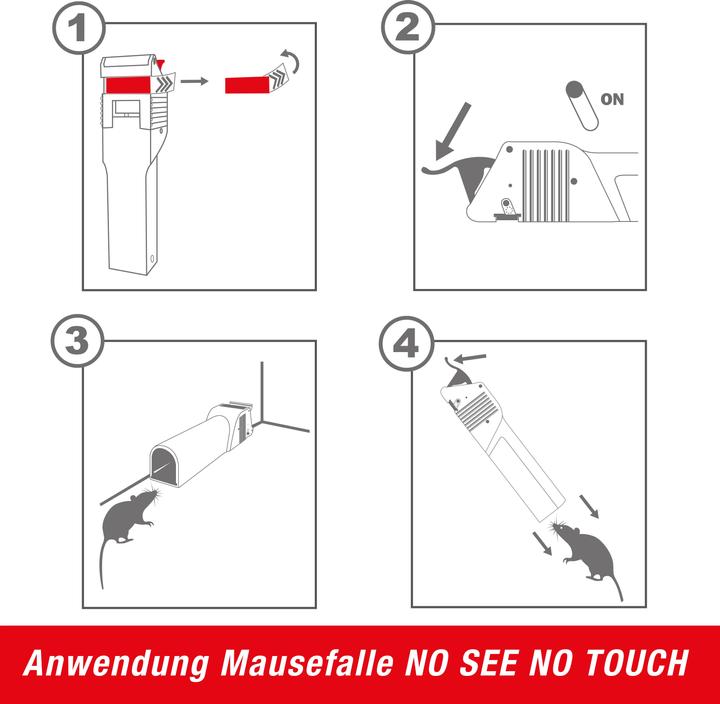 Immagine prodotto Swissinno Mausefalle "No See No Touch" 1er