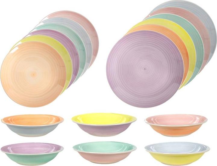 Image du produit Tavola Set de vaisselle pastel 18 pièces (18 pièce(s))