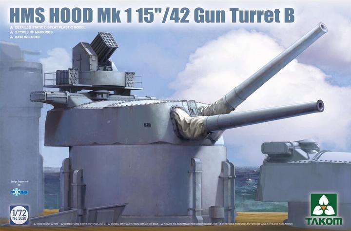 Immagine prodotto Takom HMS Hood Mk 1 15"/42 Torretta del cannone B