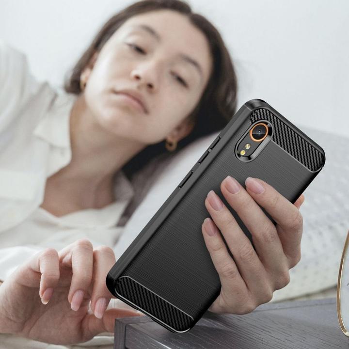 Produktbild Tech-Protect TPUCarbon case for Samsung Galaxy XCover 7 - black (Samsung Galaxy Xcover 7)