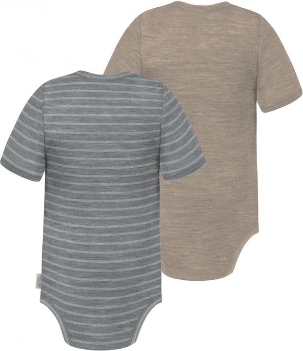 Produktbild Normani 2er Set Baby Merino Body Kurzarm „Tauranga" - 9293 (62)