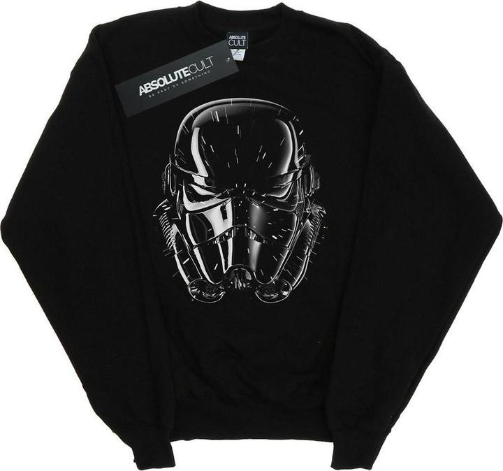 Actual product image Star Wars Mens Stormtrooper Hyper Drive Helmet Sweatshirt (XL)