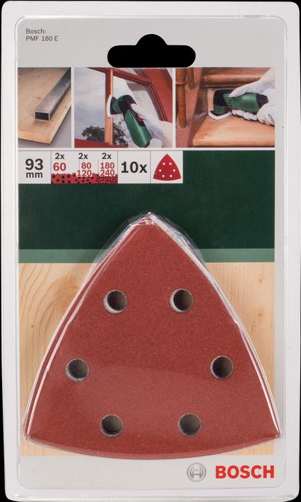 Produktbild Bosch Professional Zubehör 10tlg. Schleifpapier-Set Für Holz und Metall (60, 80, 120, 180, 240)